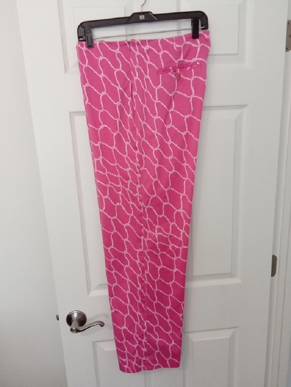 Lilly Pulitzer Kenlyn Pants, Size 14, Pink Rope Print